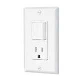 Interruptor + tomacorrente blanco lnea classc volteck